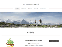 Tablet Screenshot of myultrarunning.com